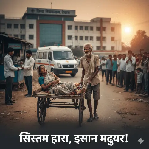 MP News: सिस्टम की क्रूरता! एम्बुलेंस नहीं मिली तो ठेले पर पत्नी को लादकर घर निकला लाचार पति, सिसकते हुए बोला- ‘गरीबों की कोई नहीं सुनता’