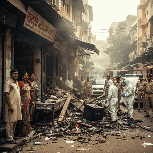 गन हाउस के अंदर भीषण विस्फोट: धमाके से दहल उठा इलाका, 3 लोग बुरी तरह झुलसे