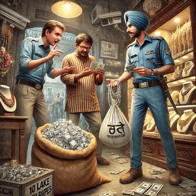 दिनदहाड़े ठगी: फर्जी अफसर बनकर ज्वेलरी शॉप से 10 लाख के गहने लेकर फरार
