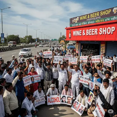 सड़क पर मौत का 'ठेका': हाईवे से शराब दुकानें हटाने की मांग, मजदूर संघ ने दी आंदोलन की चेतावनी
