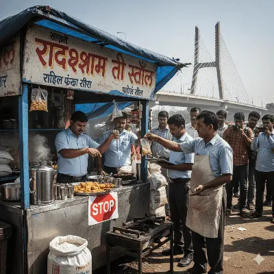 लाइसेंस नहीं, फिर भी चल रही थी 'राधेश्याम टी स्टॉल'! राजा भोज एयरपोर्ट ब्रिज के पास फूड सेफ्टी टीम का ताबड़तोड़ छापा, सैंपल जब्त