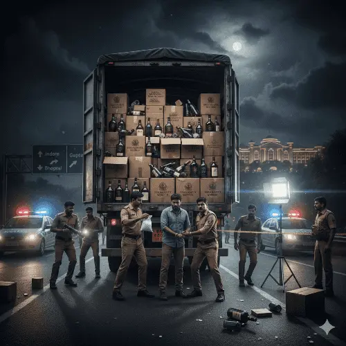 तस्करी पर 'सर्जिकल स्ट्राइक': खजूरी सड़क पर पकड़ी गई ₹1.25 करोड़ की बड़ी खेप