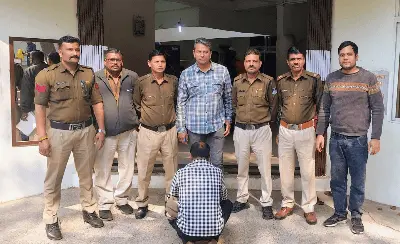 Major police strike in Vidisha: