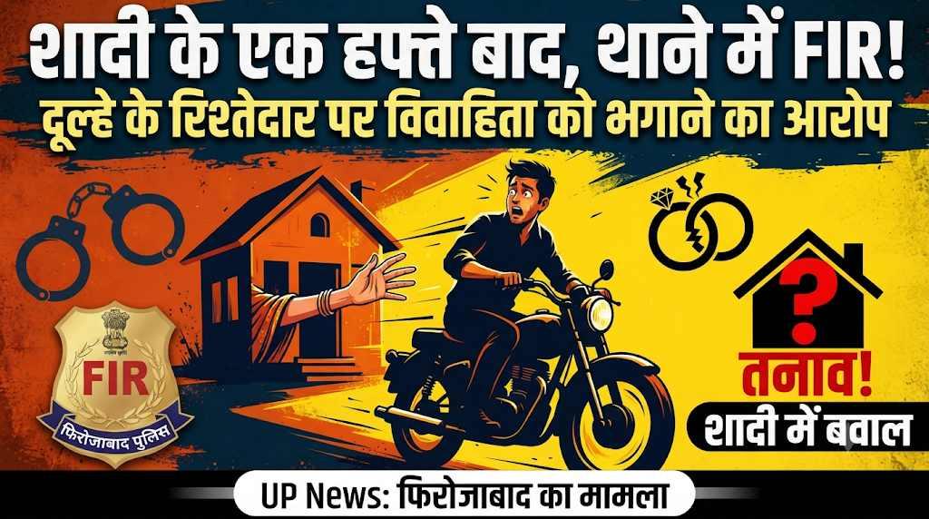 शादी की खुशियां बनीं 'सफेद हाथी': फिरोजाबाद में दुल्हन के आते ही परिवार