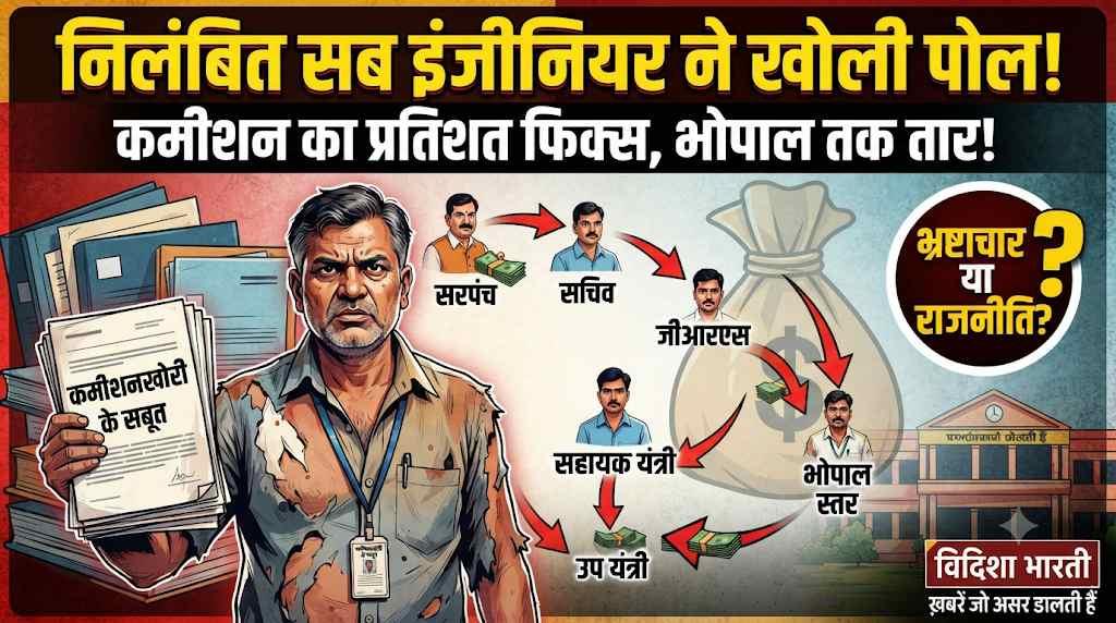 कमीशन का खेल या सिस्टम की पोल? सतना के निलंबित सब इंजीनियर के वीडियो ने मचाया