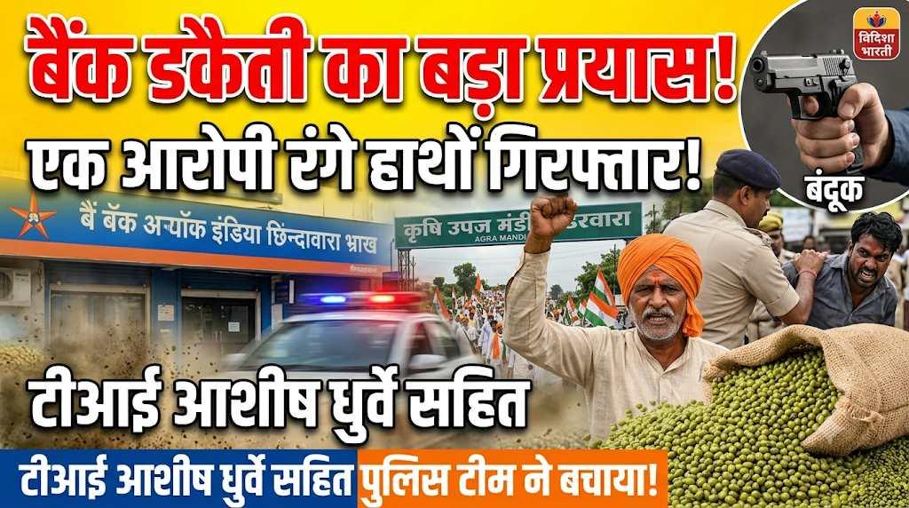 छिंदवाड़ा में बैंक डकैती की सनसनीखेज कोशिश