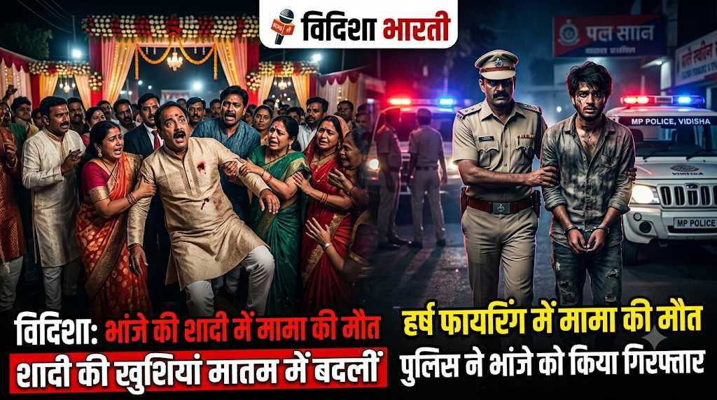 विदिशा में शादी की खुशियां मातम में बदलीं: भांजे की बारात में मामा की दर्दनाक