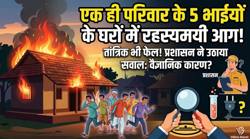 ग्वालियर में 'मिस्ट्री फायर': पांच भाइयों के घरों में अपने आप लग रही आग