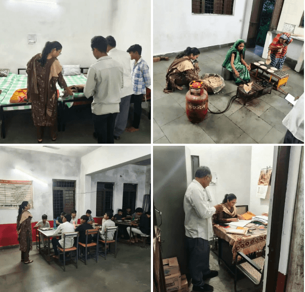 एसडीएम ने बेगमगंज छात्रावास में खाया खाना