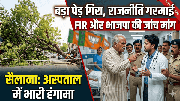 पेड़ गिरने के बाद अस्पताल में डॉक्टर और एल्डरमैन भिड़े, FIR के बाद गरमाई सियासत