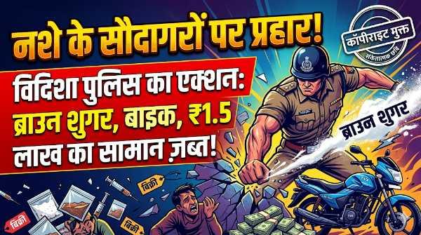 विदिशा में नशे के सौदागरों पर पुलिस का काल बना
