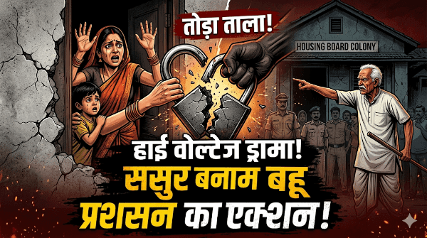 इटारसी में ससुर-बहू का 'महा-संग्राम': पुलिस ने तोड़ा ताला