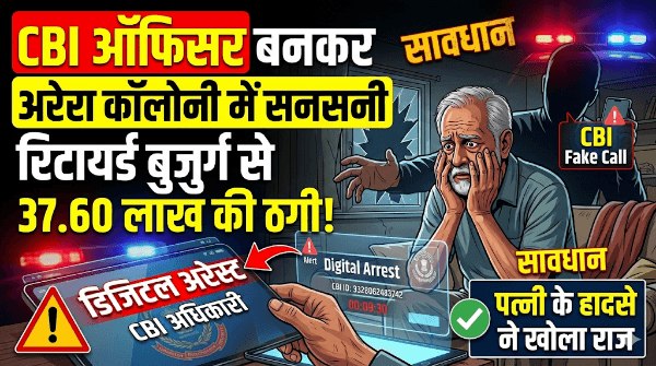 भोपाल में 'डिजिटल अरेस्ट' का खौफनाक खेल: CBI अफसर बनकर रिटायर्ड बुजुर्ग